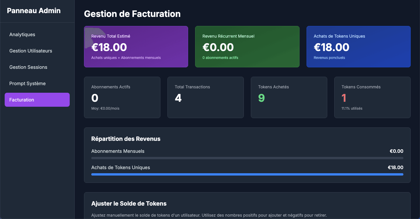 Tao IA - Suivi facturation